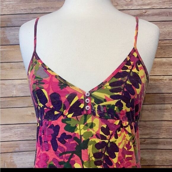 Lucky Brand Tropical Palm Trees Flowy Tunic - Picture 3 of 7